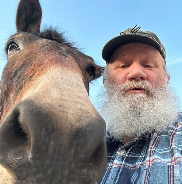 Selfie of Roscoe and Butch.